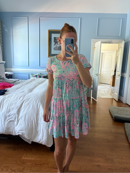 Lilly Pulitzer Dresses & Skirts - **Hole** Lilly Pulitzer Pink and Mint Green Mini Dress